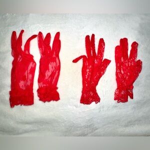 NWOT  New lace globes red sexy and sassy !